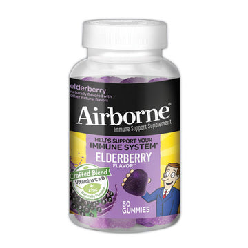 Airborne® Immune Support Gummies With Elderberry, 50-bottle freeshipping - TVN Wholesale